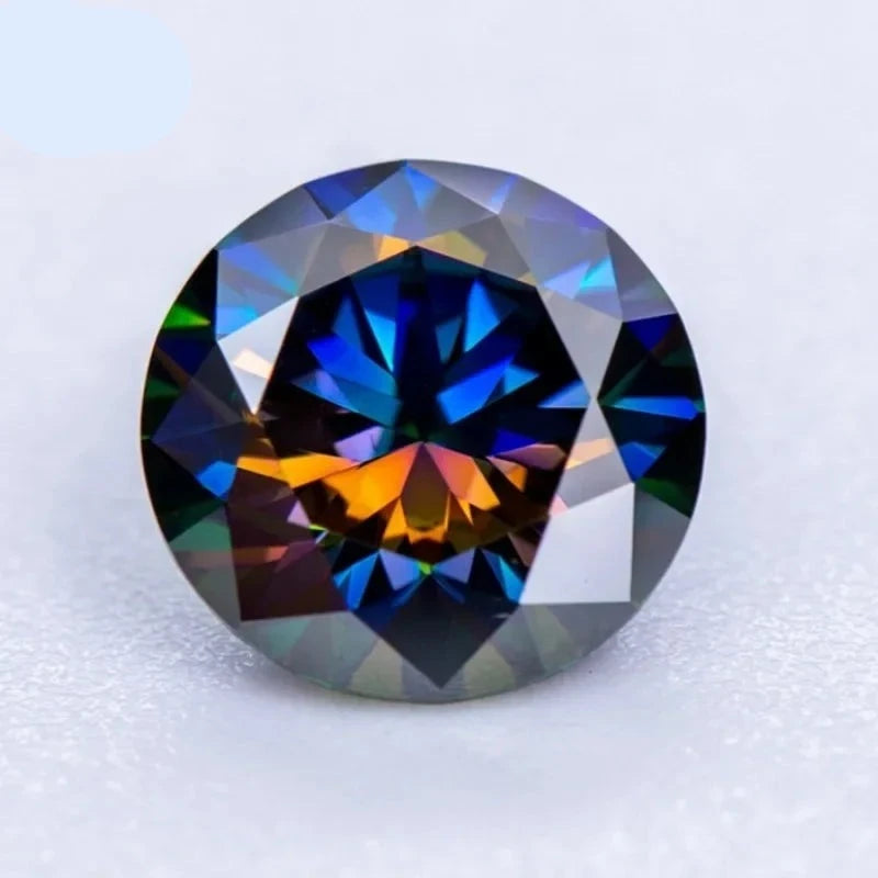 Moissanite Rainbow Purple Round To - Main Image