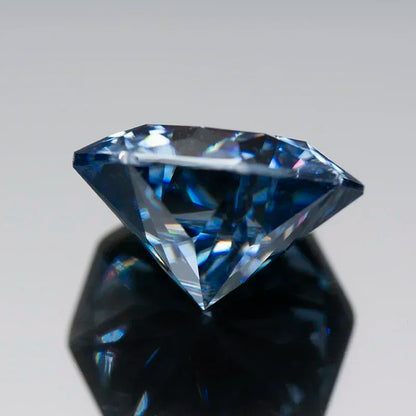 Loose Moissanite. Octagon Shape. Royal Blue Color. 1.0 To 5.0 Carat