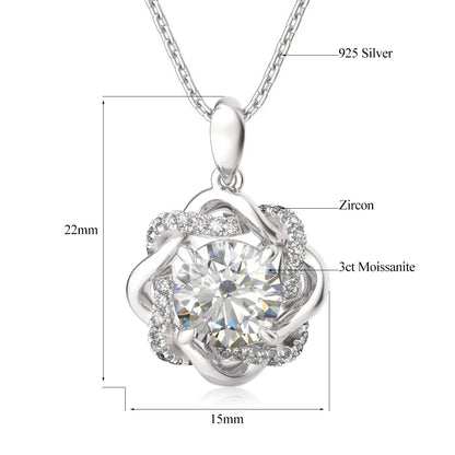 Stunning Moissanite Jewelry for Women - Ring, Pendant, Earrings.
