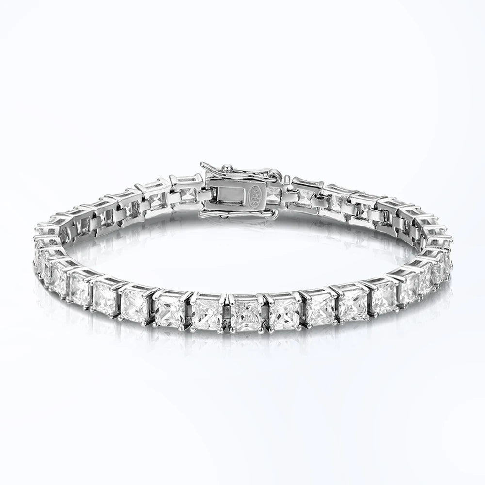 Princess Cut Moissanite Tennis Bracelet | Riviera Style.
