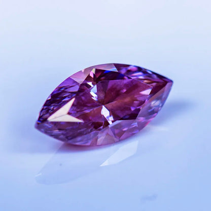 Loose Moissanite. Sakura. Pink Color. Marquise Cut. 0.10 To 2.0 Carat.