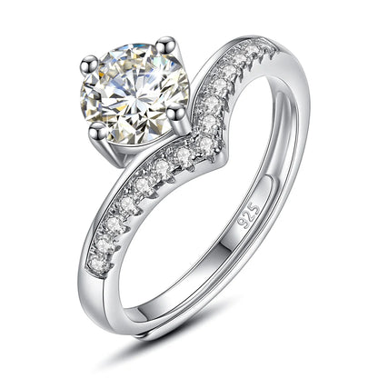 Shop Moissanite Engagement Rings. 1.0 Carat. D VVS1. Adjustable Size.