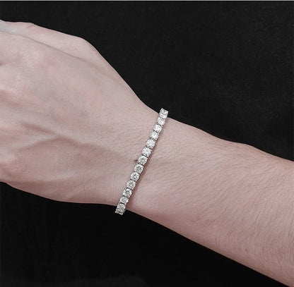 Elegant 5mm Moissanite Tennis Bracelet.