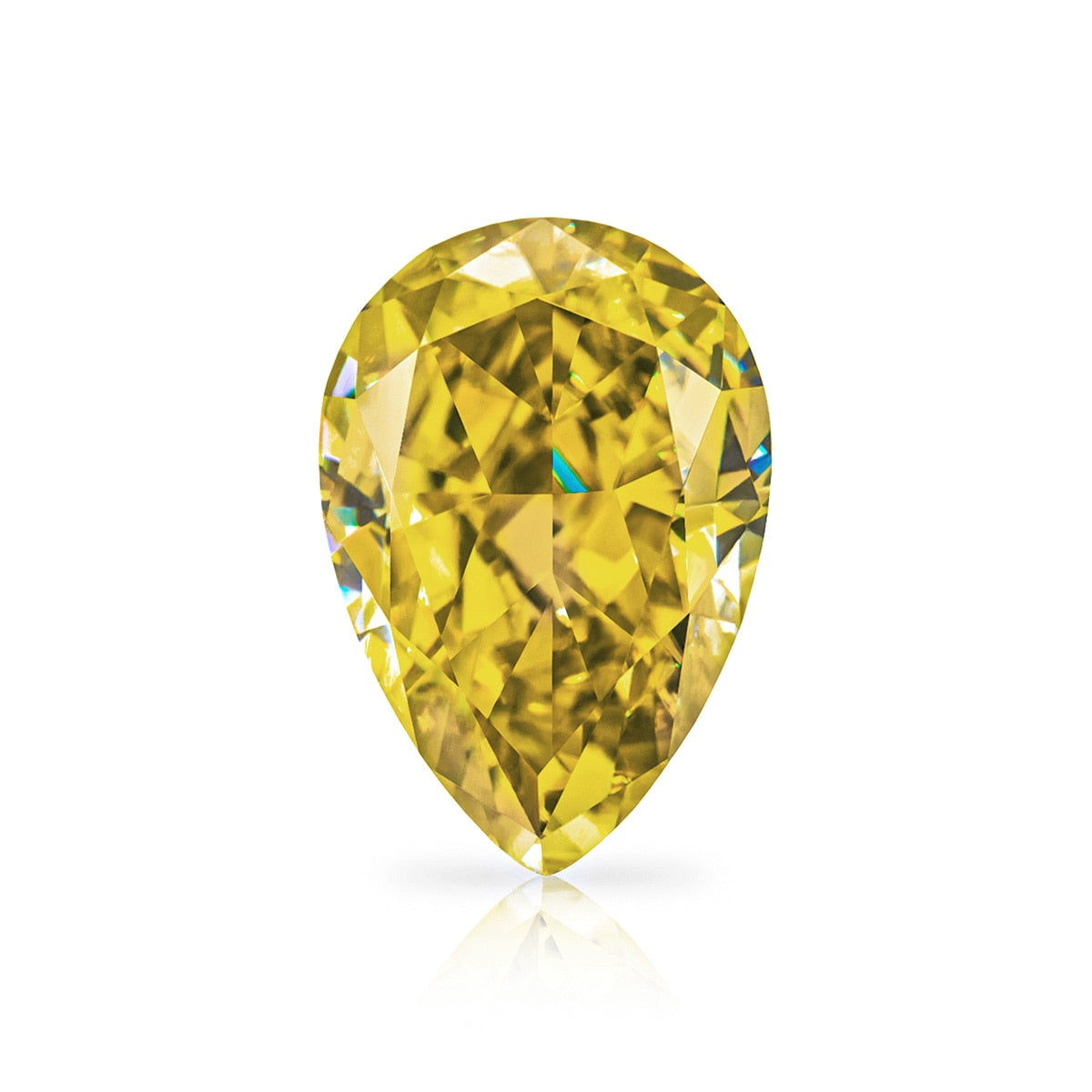 Light Yellow Color. Genuine Moissanite. 1.0 to 5.0 Carat. All Shapes Moissanite.