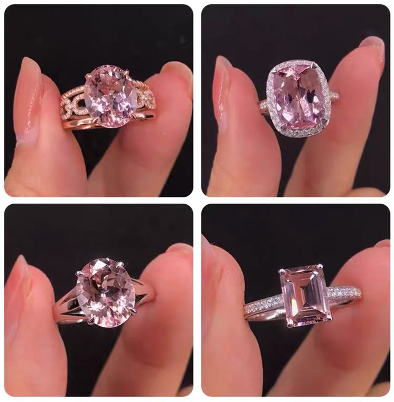 Pink Loose Moissanite Diamond in Various Cutting Shapes