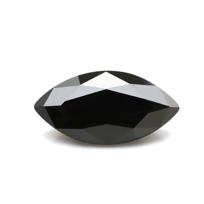 Black Loose Moissanite Gemstones. All Shapes Loose Black Moissanite.