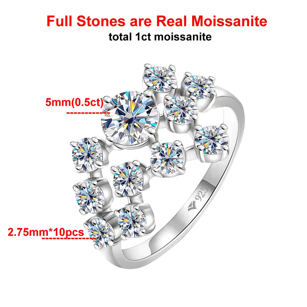Moissanite Engagement Rings. All Moissanite Stones. D VVS1.
