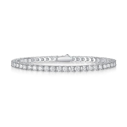 Luxury Moissanite Tennis Bracelets. D VVS1. Round Brilliant Cut.