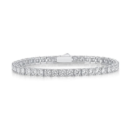 Luxury Moissanite Tennis Bracelets. D VVS1. Round Brilliant Cut.