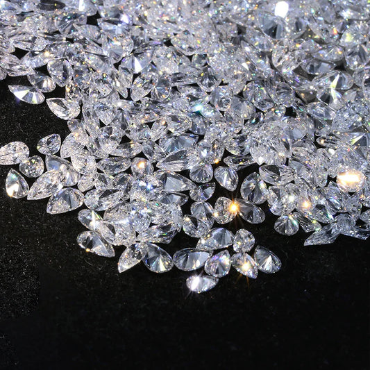 Birnenform – kleine Größen – im Labor gezüchteter Diamant. E VS1. 1,0 Karat-Paket.
