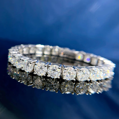 Moissanite Tennis Bracelets. 4mm - 5mm - 6.5mm. D VVS1. Genuine Moissanite.