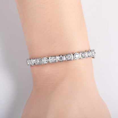 Moissanite Bracelets. Luxury Jewelry. Genuine Moissanite.