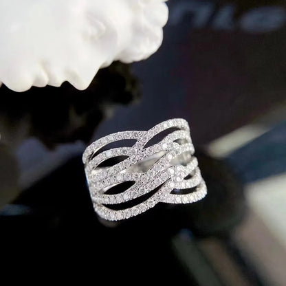 Elegant Diamond Rings - 14k White Gold - Lab-Grown Diamond Jewelry