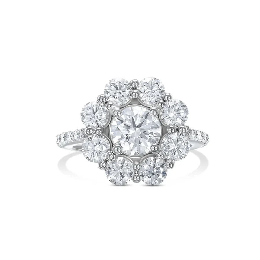 Luxury Lab-Grown Diamond Engagement Rings. 2.0 Carat - IGI Certificate
