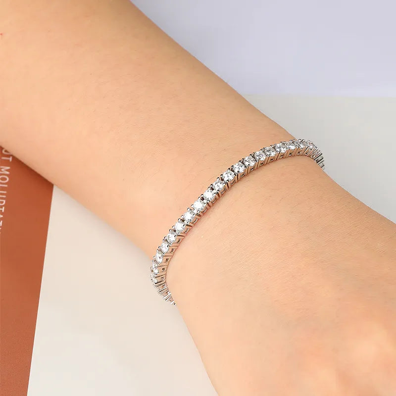 Shop Moissanite Tennis Bracelet. D VVS1. 2mm To 6.5mm Gemstones.