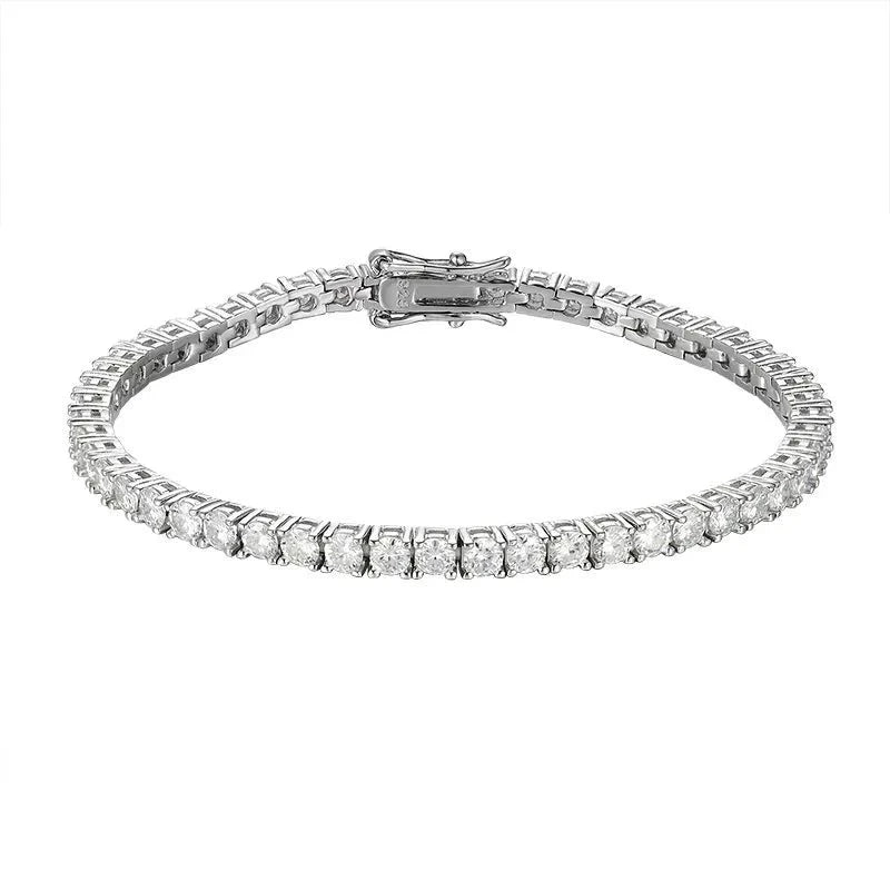 Elegant Moissanite Tennis Bracelets. 2.5mm to 6.5mm.