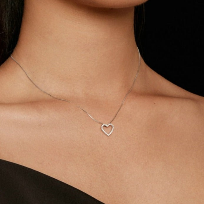 Heart Moissanite Women Necklaces