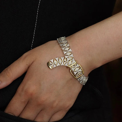 Luxurious Diamond Bracelets. 4.28 Carats Natural Diamonds.