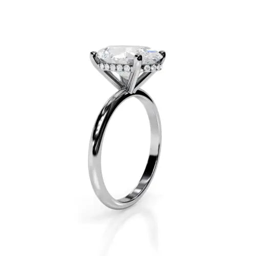 Luxury Oval Diamond Rings - 4.10 Carat Lab-Grown Diamond