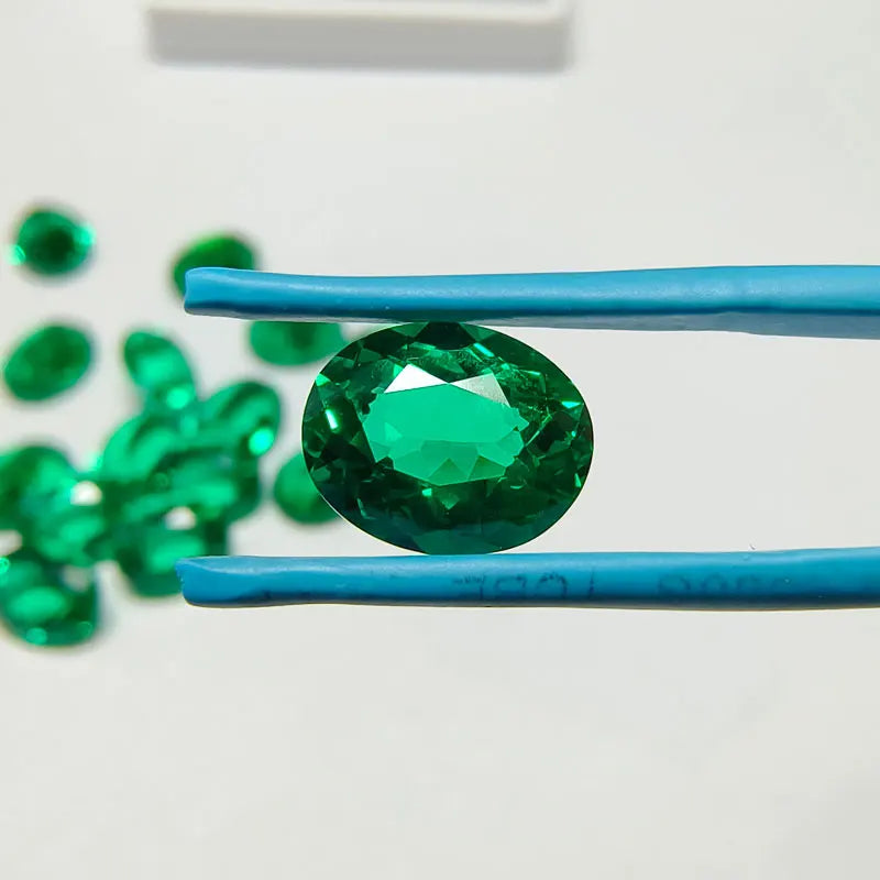 Buy Lab-Grown Emerald Diamond. Hand-cut Columbia Emeralds. Oval Shape.