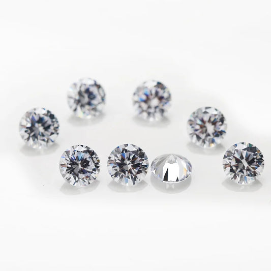 Loose Moissanite - Round Cut - Wholesale. 0.08mm To 3mm. 50pcs.