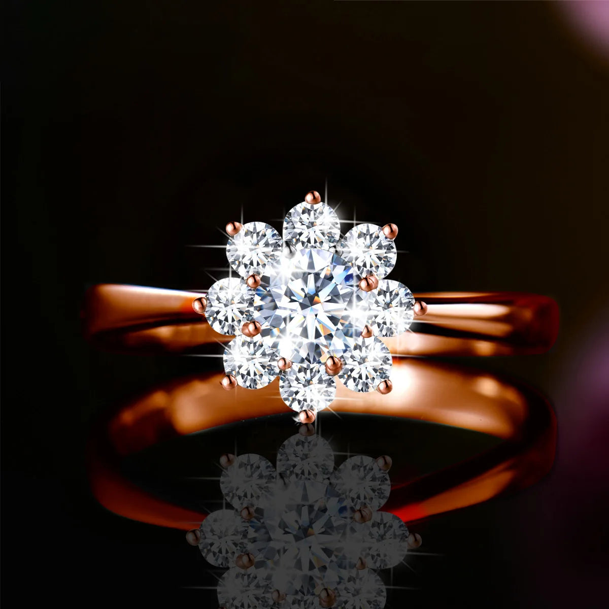 Best Moissanite Engagement Rings. All Sones Are Moissanite.