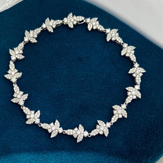 Luxury Diamond Bracelet. 2.50 Carat. Natural Diamond Jewelry.