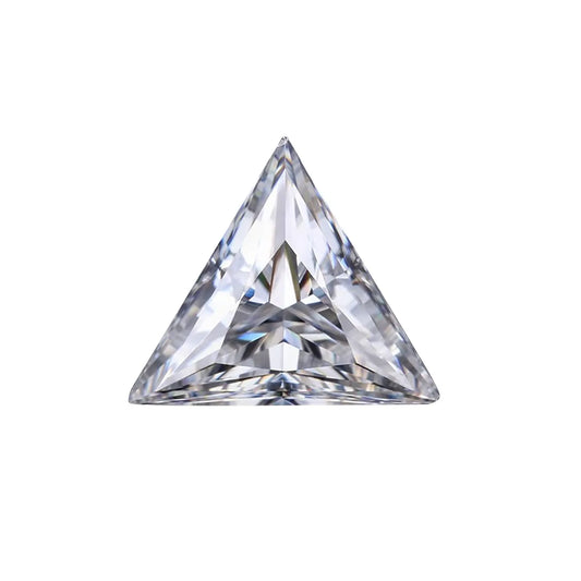 Triangle Shaped Moissanite 0.10 To 5.0 Carat D VVS1 Genuine Moissanite.