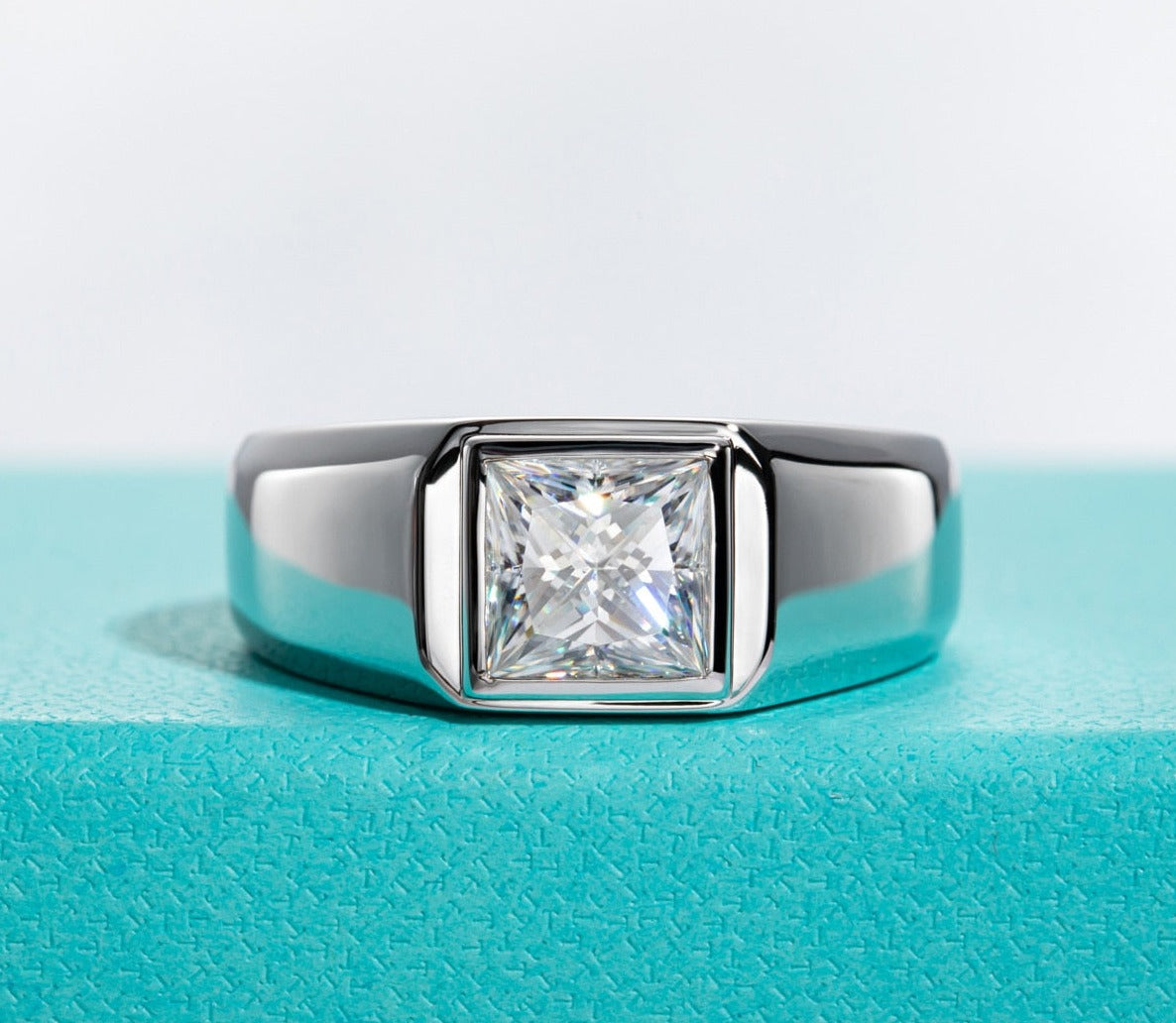 Men Moissanite Diamond store Ring