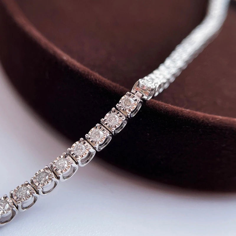 Diamond Tennis Bracelet. 1.0 - 2.0 Carat. Natural Diamond jewelry.