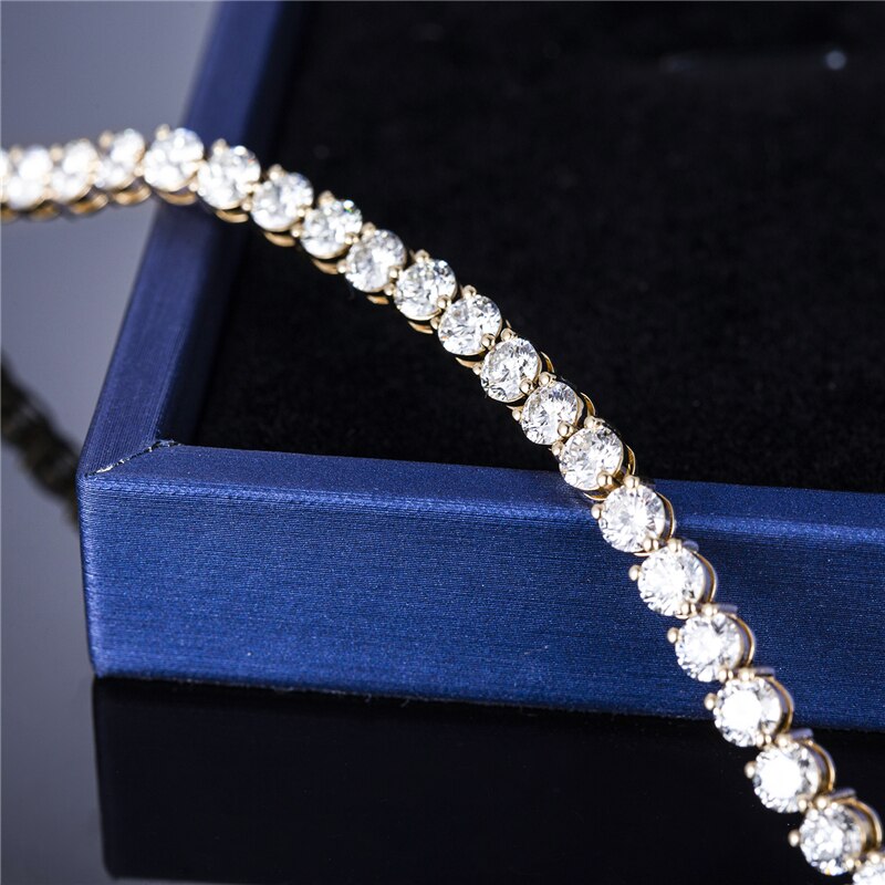 Lab Grown Diamond Tennis Bracelet 4 2mm G Color SI 10K Gold Jewelry   H0c0031fbc1eb44bf917c9e1bd9aa8f2f5 