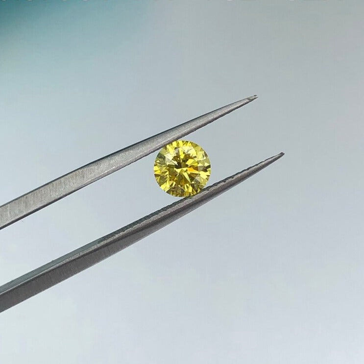 Buy Diamonds Online 0.58 Carat Fancy Intense Yellow VS2 Clarity