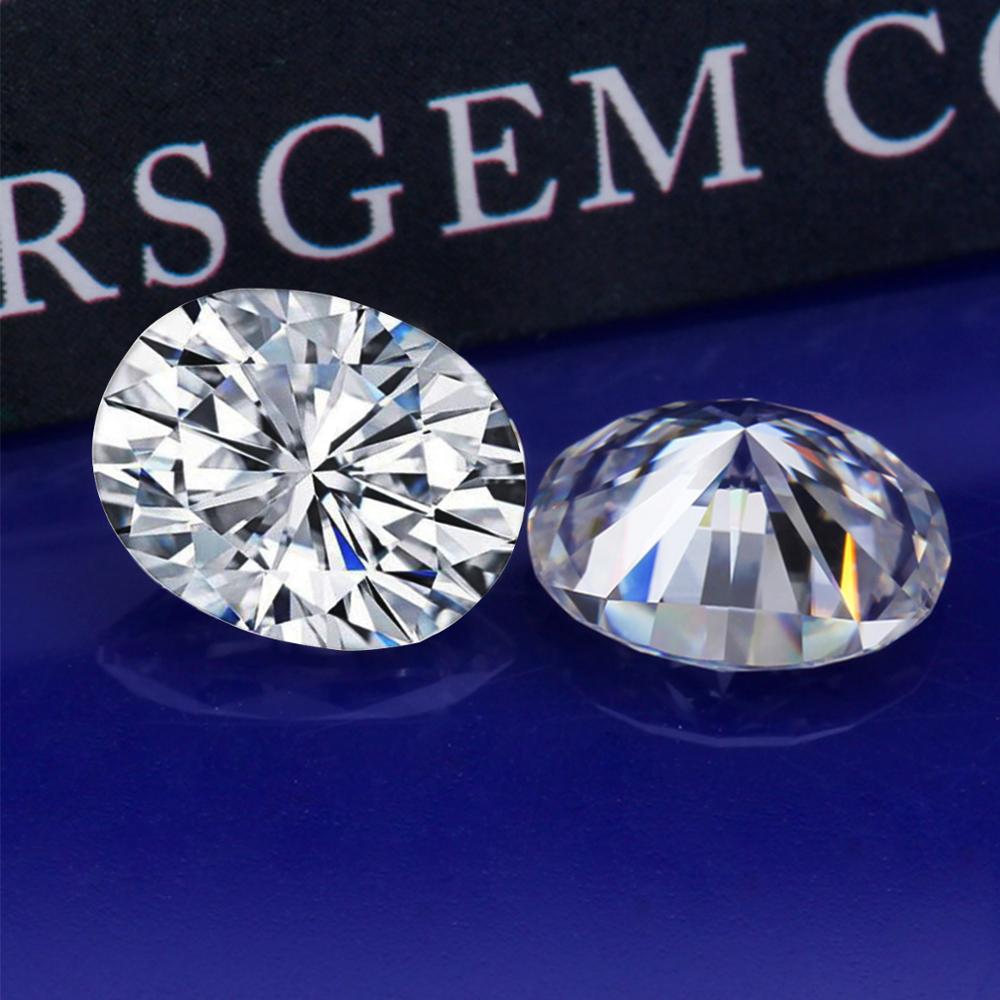 Oval Shape. Moissanite Gemstones. 0.50 Carat 4mm*6mm D VVS1.