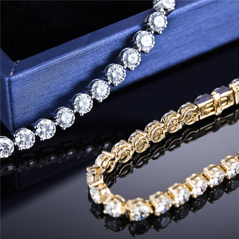 Lab Grown Diamond Tennis Bracelet 4 2mm G Color SI 10K Gold Jewelry   H3540039c76cf4fabb5fa29f186ce1d594 