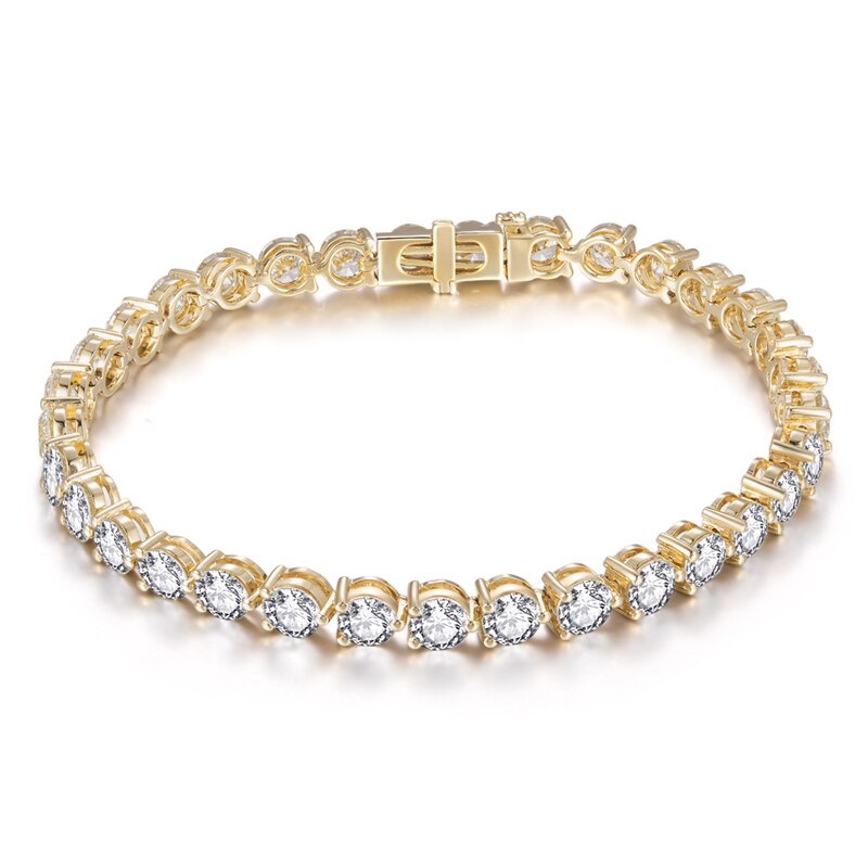 Luxury Diamond Tennis Bracelets. 10.0 To 14.0 Carat. 14K Gold.