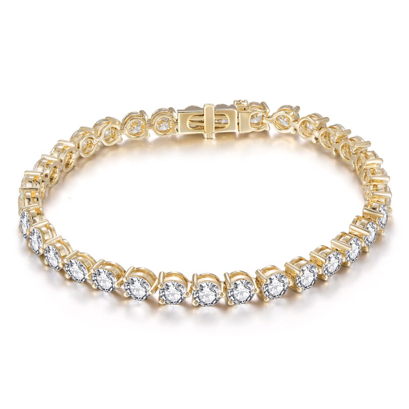 Luxus-Diamant-Tennisarmbänder. 10,0 bis 14,0 Karat. 14 Karat Gold.