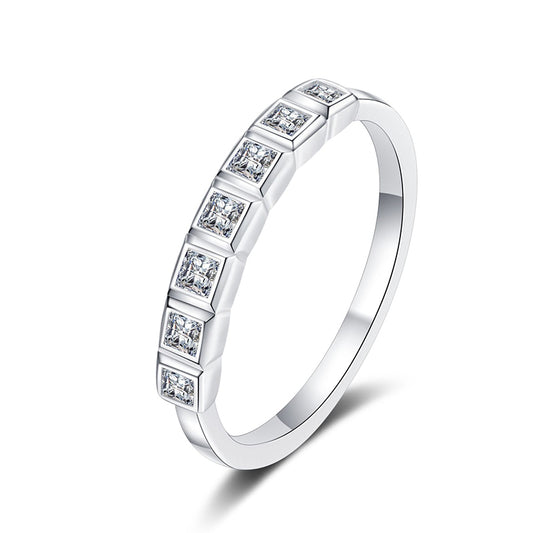 Excellent moissanite diamond ring