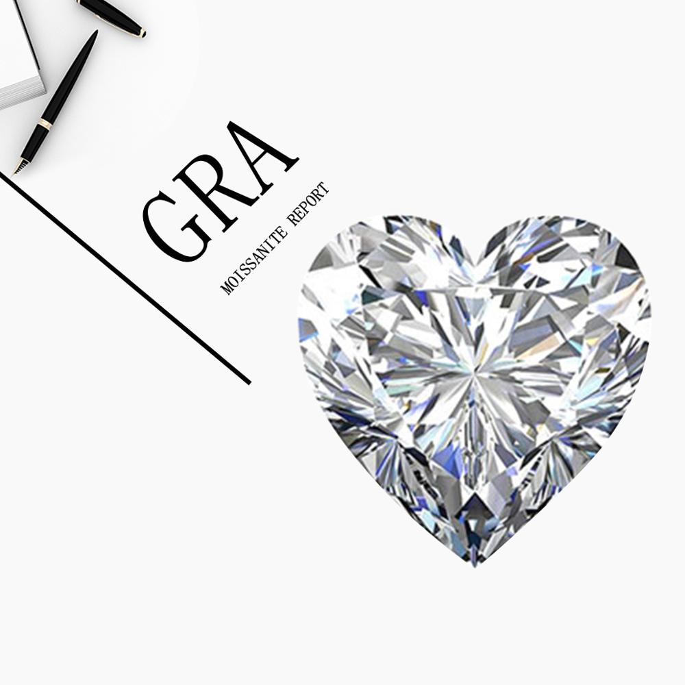 Heart shaped moissanite sale loose stone