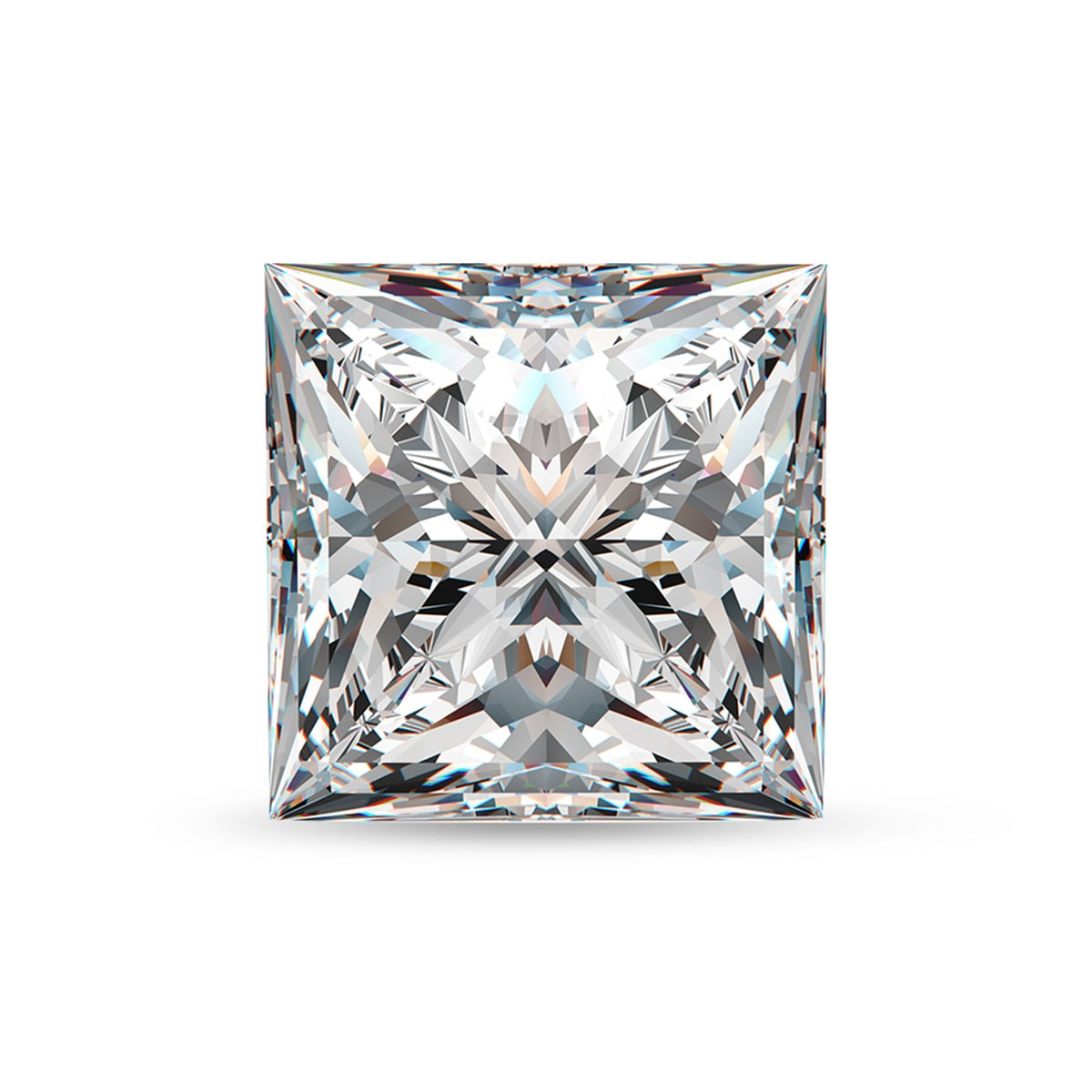 Princess Cut. Moissanite Gemstones. 0.35 to 6.0 Carat. D VVS1.