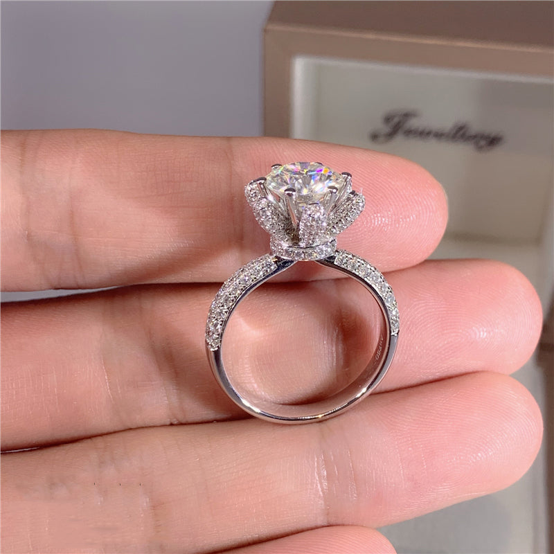 Moissanite Diamond Engagement to D VVS1 – VK - Main Image