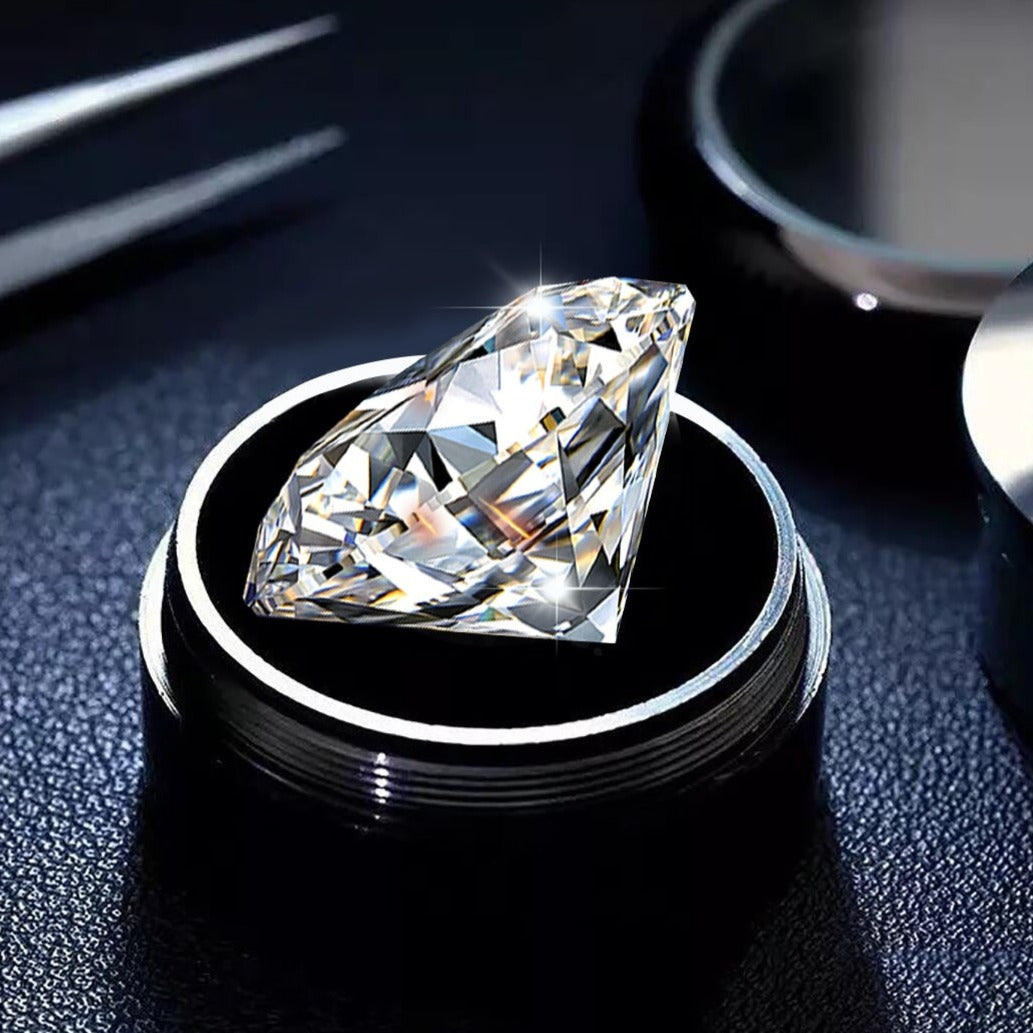Round Shape. Moissanite Gemstones. D VVS1. 0.50 to 12.0 Carats