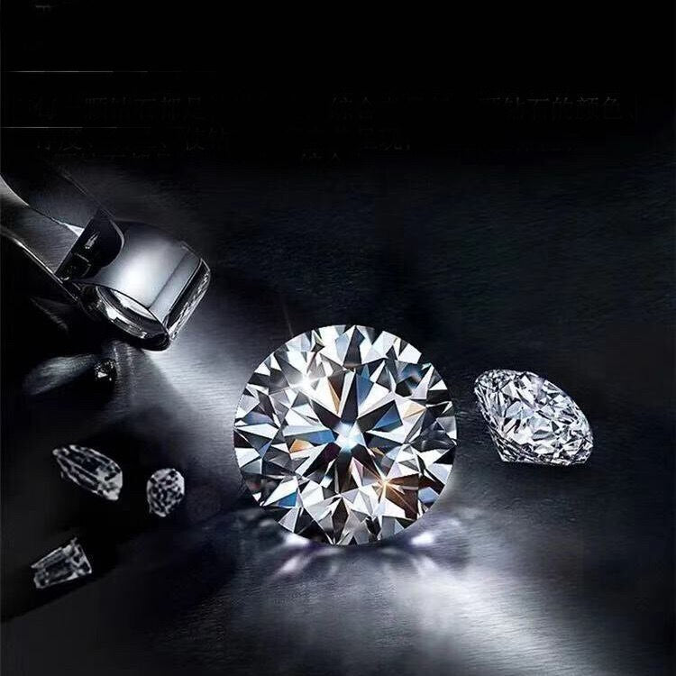 Véritable diamant cultivé en laboratoire. 0,10 carats. 3 mm.