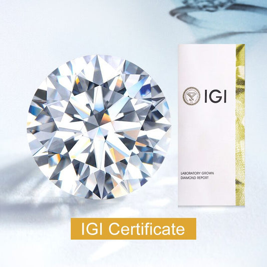 Genuine Diamonds. IGI Certified Lab-Grown Diamond. 0.30 to 1.0 Carat.