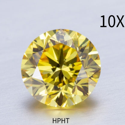 Buy Diamonds Online 0.58 Carat Fancy Intense Yellow VS2 Clarity