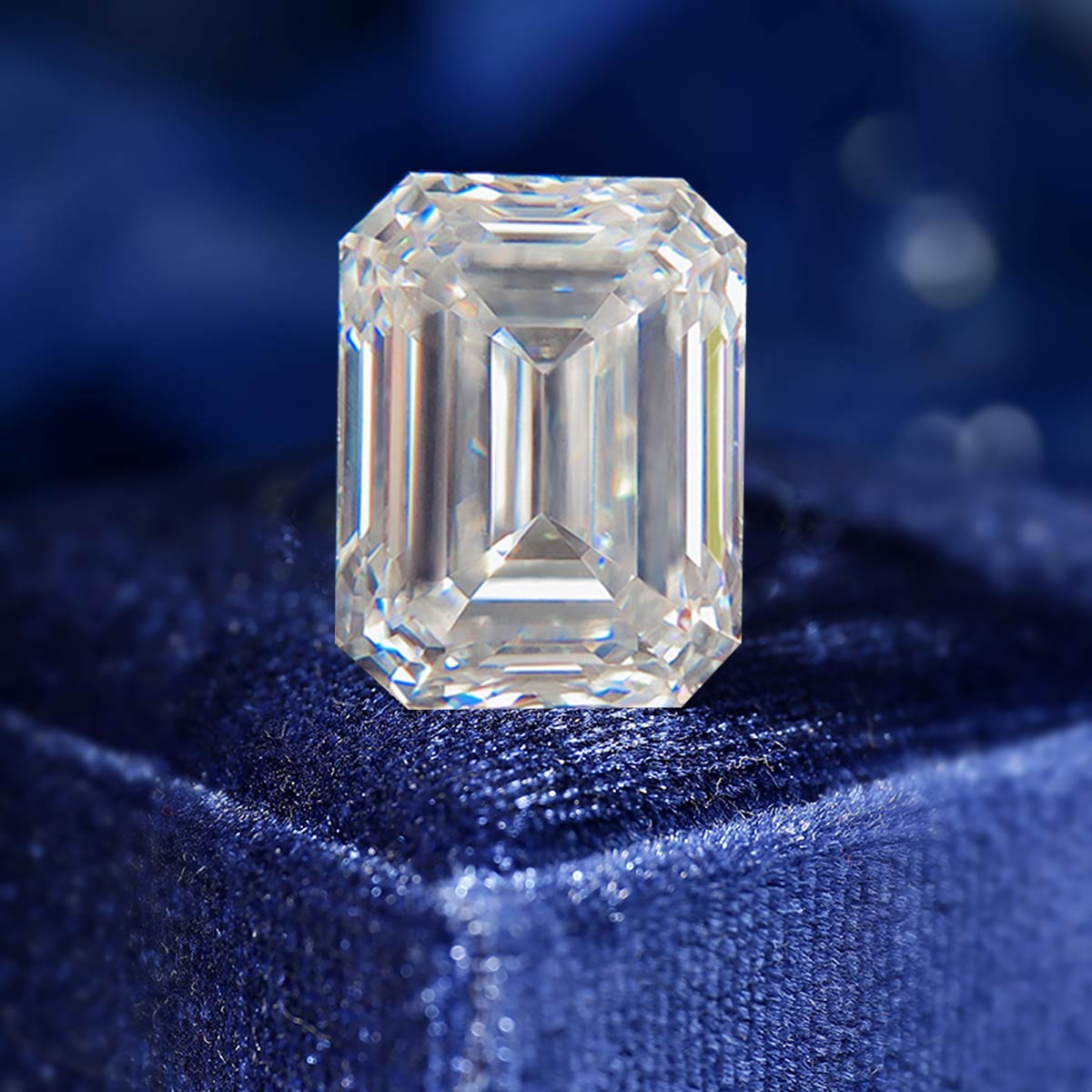 Emerald Cut. Moissanite Gemstones. From 0.20 to 10.0 Carats. D VVS1.