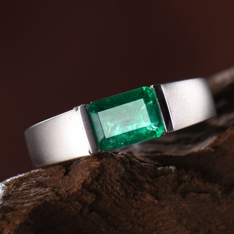 18K Gold Emerald Gemstone Ring Handmade - Etsy India | Mens gold rings, Mens  emerald rings, Mens gemstone rings