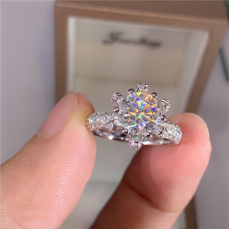 Moissanite Diamond Engagement to D VVS1 – VK - Main Image
