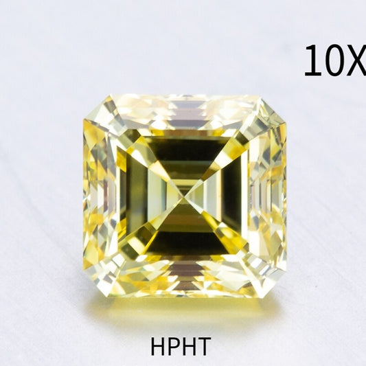 Buy Diamonds Online 1.0 Carat Diamond Fancy Vivid Yellow Asscher Cut