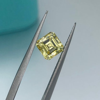 Buy Diamonds Online 1.0 Carat Diamond Fancy Vivid Yellow Asscher Cut