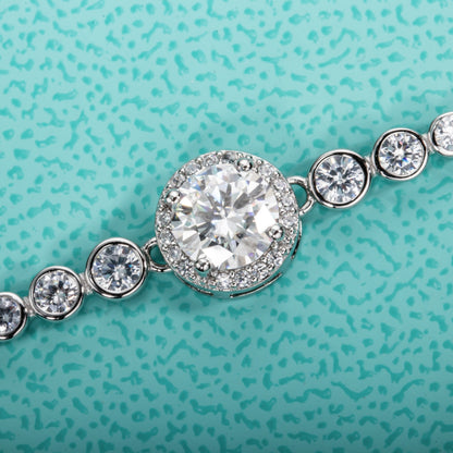 Moissanite Diamond Bracelets. 1.0 Carat. D VVS1. Adjustable Size.